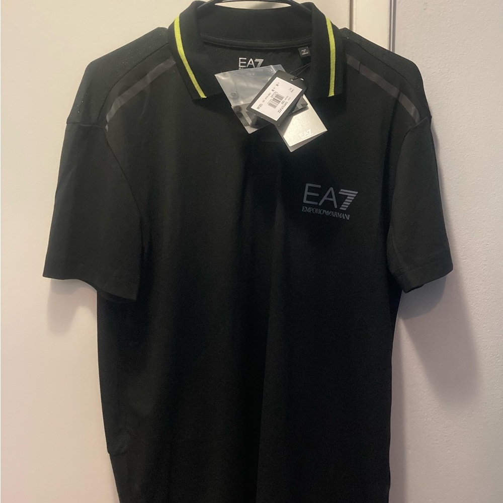 Emporio Armani size M polo camisa size Black Men's Shirt